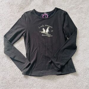 Vintage Attitude Brand New Women's Long-sleeved Dark Gray Shirt, Size L